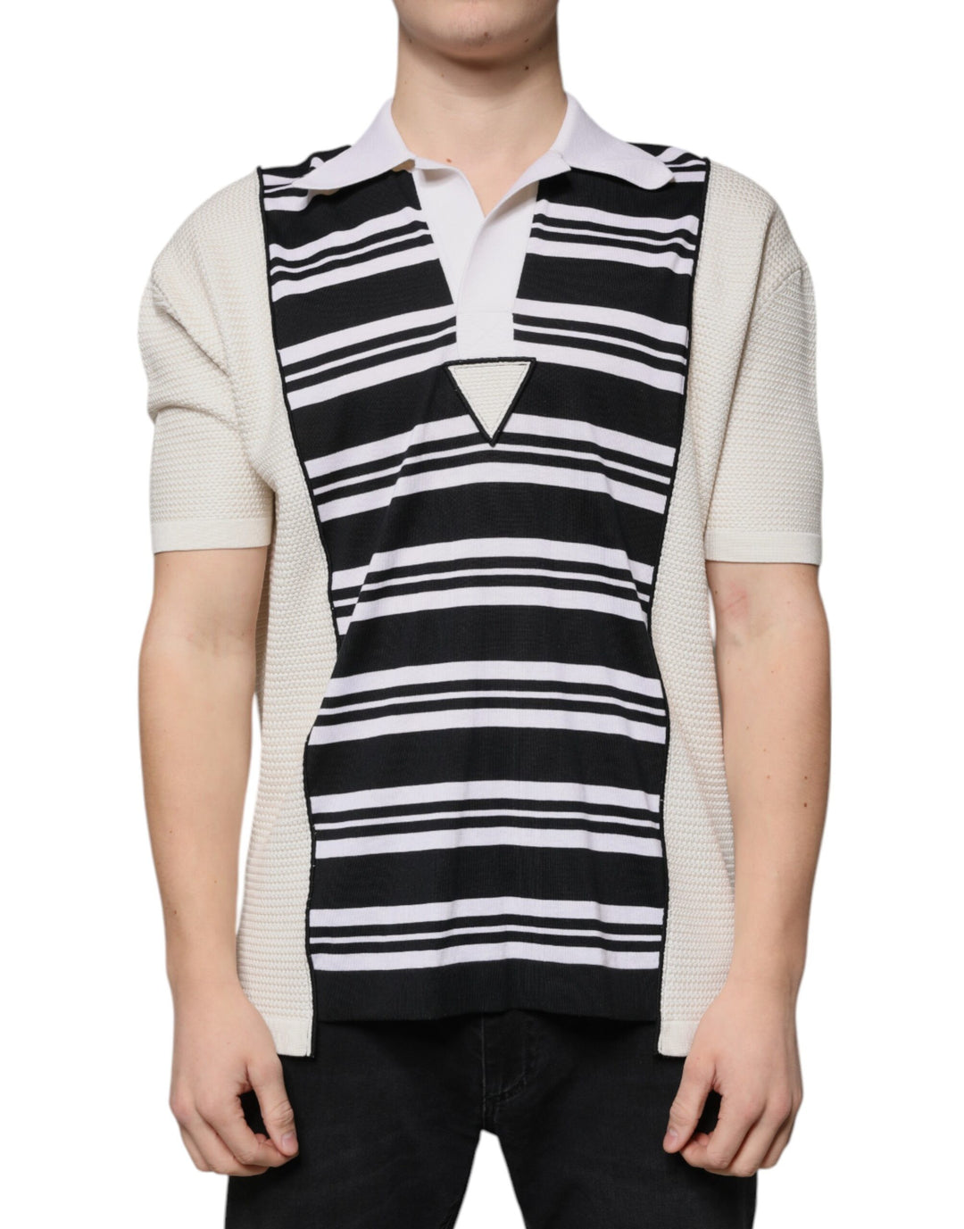 Dolce &amp; Gabbana Multicolor Stripe Collared Polo T-shirt by Dolce &amp; Gabbana outlet now on sale