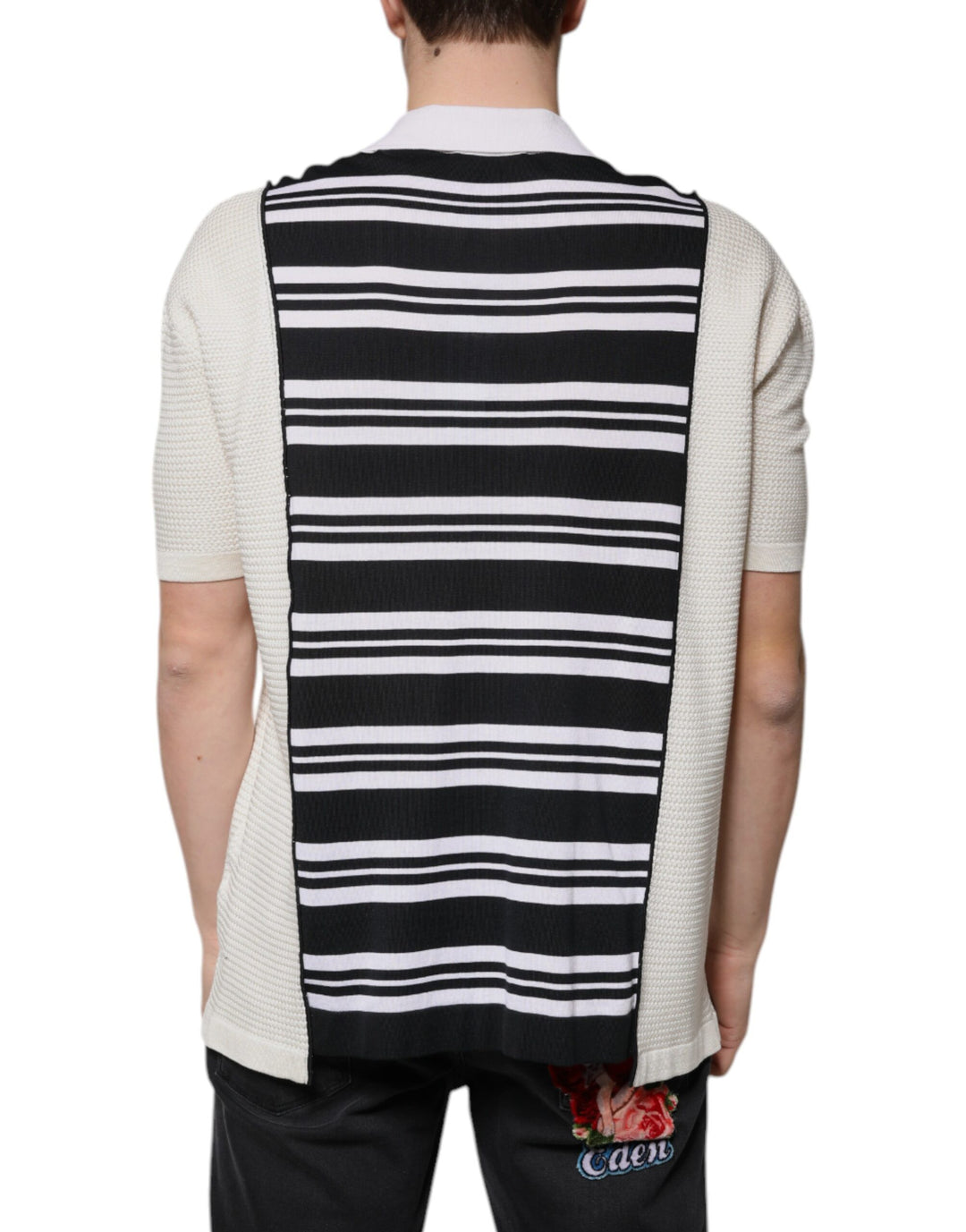 Dolce &amp; Gabbana Multicolor Stripe Collared Polo T-shirt by Dolce &amp; Gabbana outlet now on sale