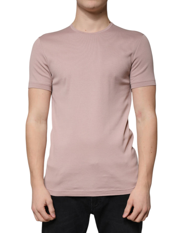 Dolce &amp; Gabbana Sample Sale Dolce &amp; Gabbana Brown Cotton Short Sleeves Round Neck T-shirt - | Designer outlet