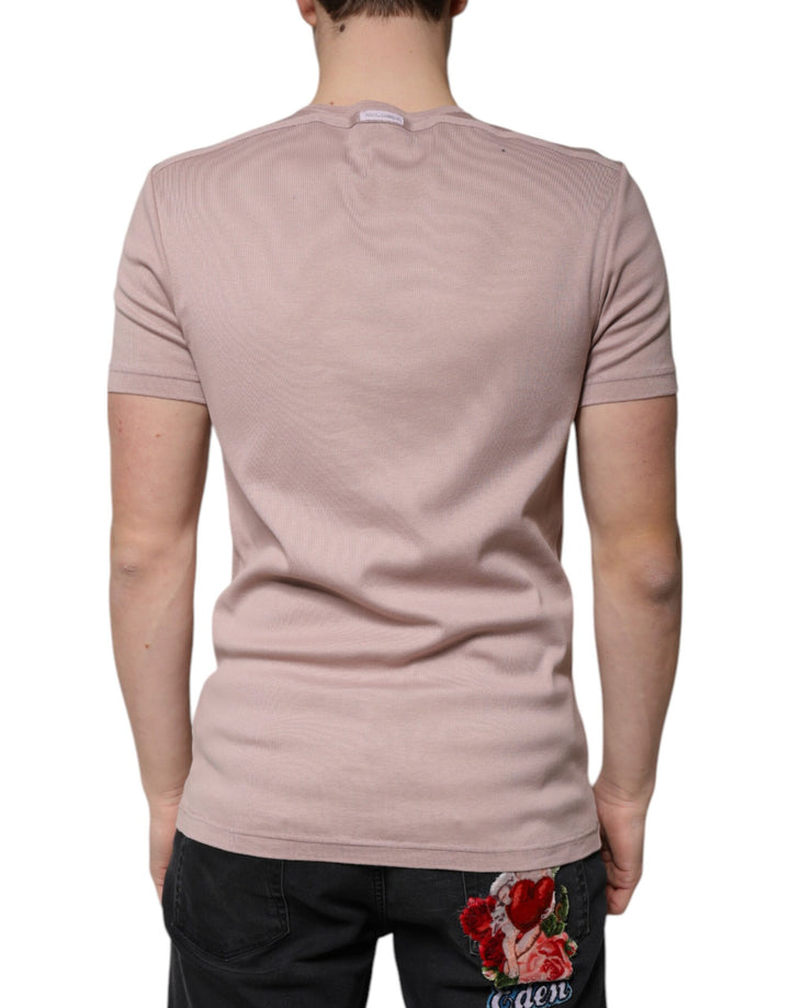 Dolce &amp; Gabbana Sample Sale Dolce &amp; Gabbana Brown Cotton Short Sleeves Round Neck T-shirt - | Designer outlet