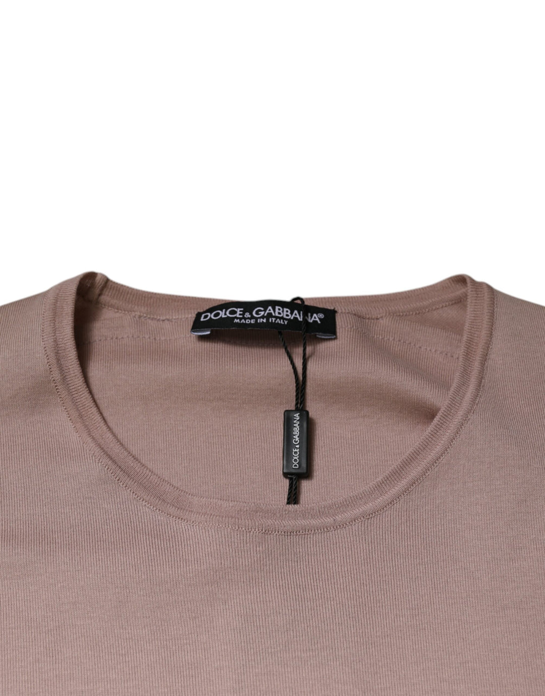 Dolce &amp; Gabbana Sample Sale Dolce &amp; Gabbana Brown Cotton Short Sleeves Round Neck T-shirt - | Designer outlet