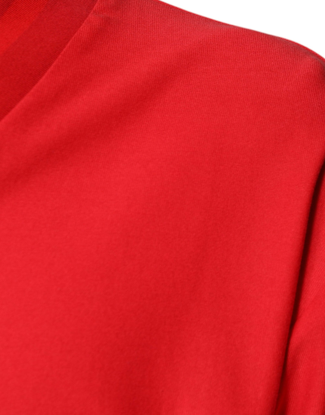 Dolce &amp; Gabbana Sample Sale Dolce &amp; Gabbana Red Cotton V-neck Short Sleeves T-shirt - | Designer outlet