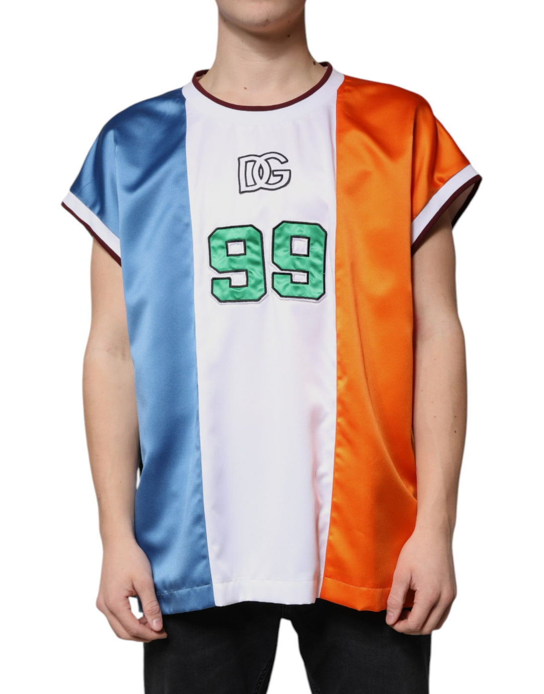 Dolce &amp; Gabbana Sample Sale Dolce &amp; Gabbana Multicolor Jersey Tank Sleeveless T-shirt - | Designer outlet