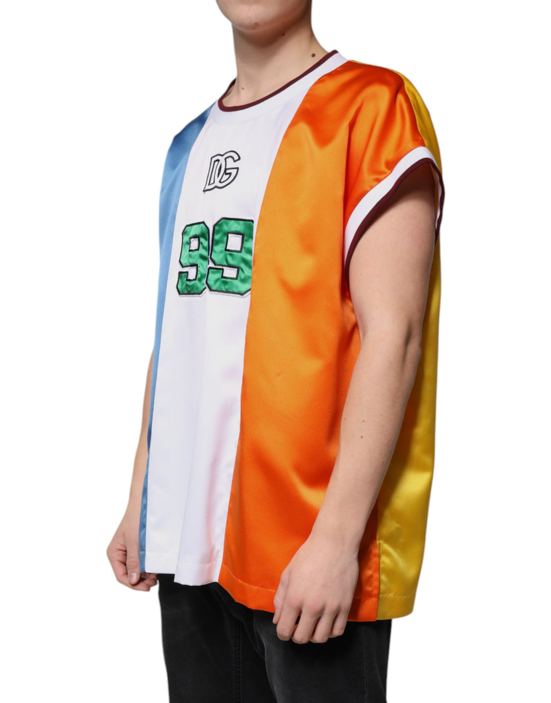 Dolce &amp; Gabbana Sample Sale Dolce &amp; Gabbana Multicolor Jersey Tank Sleeveless T-shirt - | Designer outlet