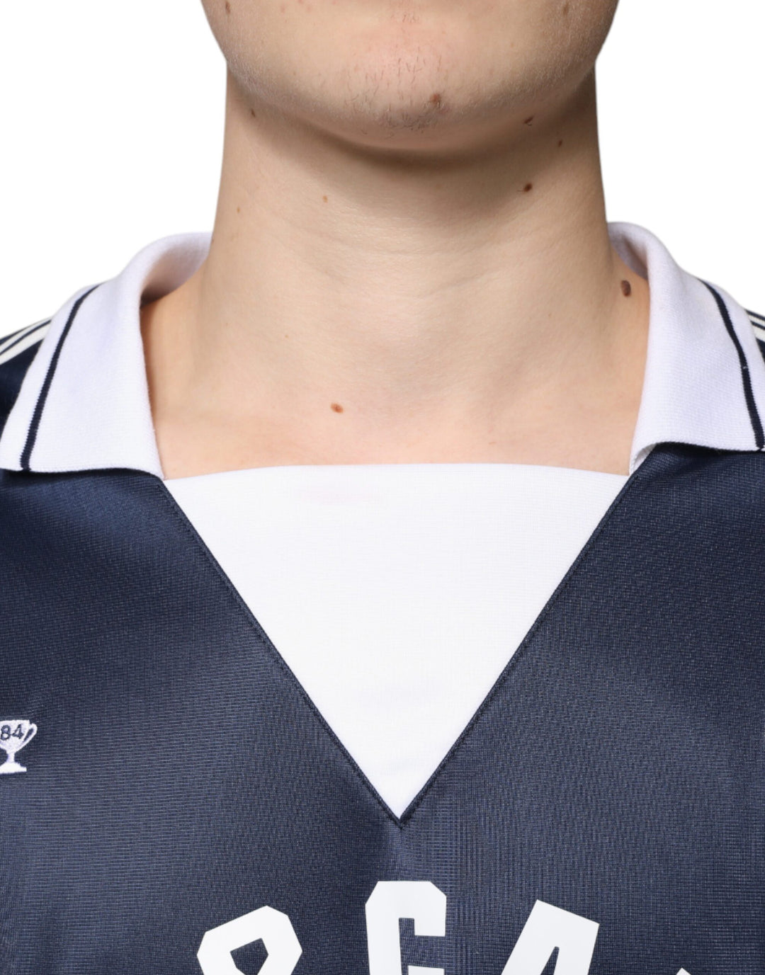 Dolce &amp; Gabbana Sample Sale Dolce &amp; Gabbana Blue White Milano Long Sleeve Jersey T-shirt - | Designer outlet