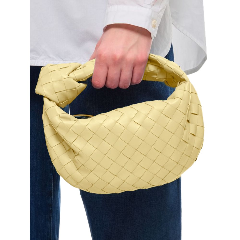 Bottega Veneta Yellow Leather Handbag