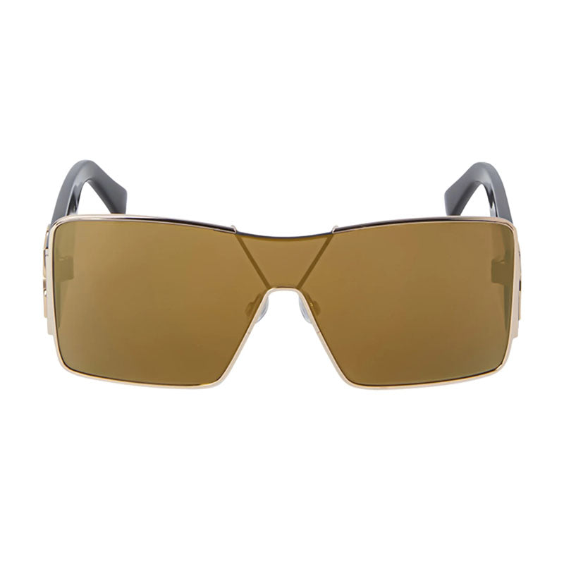 Off-White Sunglasses Shield Full Rim, Gold Frame and Gold Mirror Lens OERI14GASPEN7676