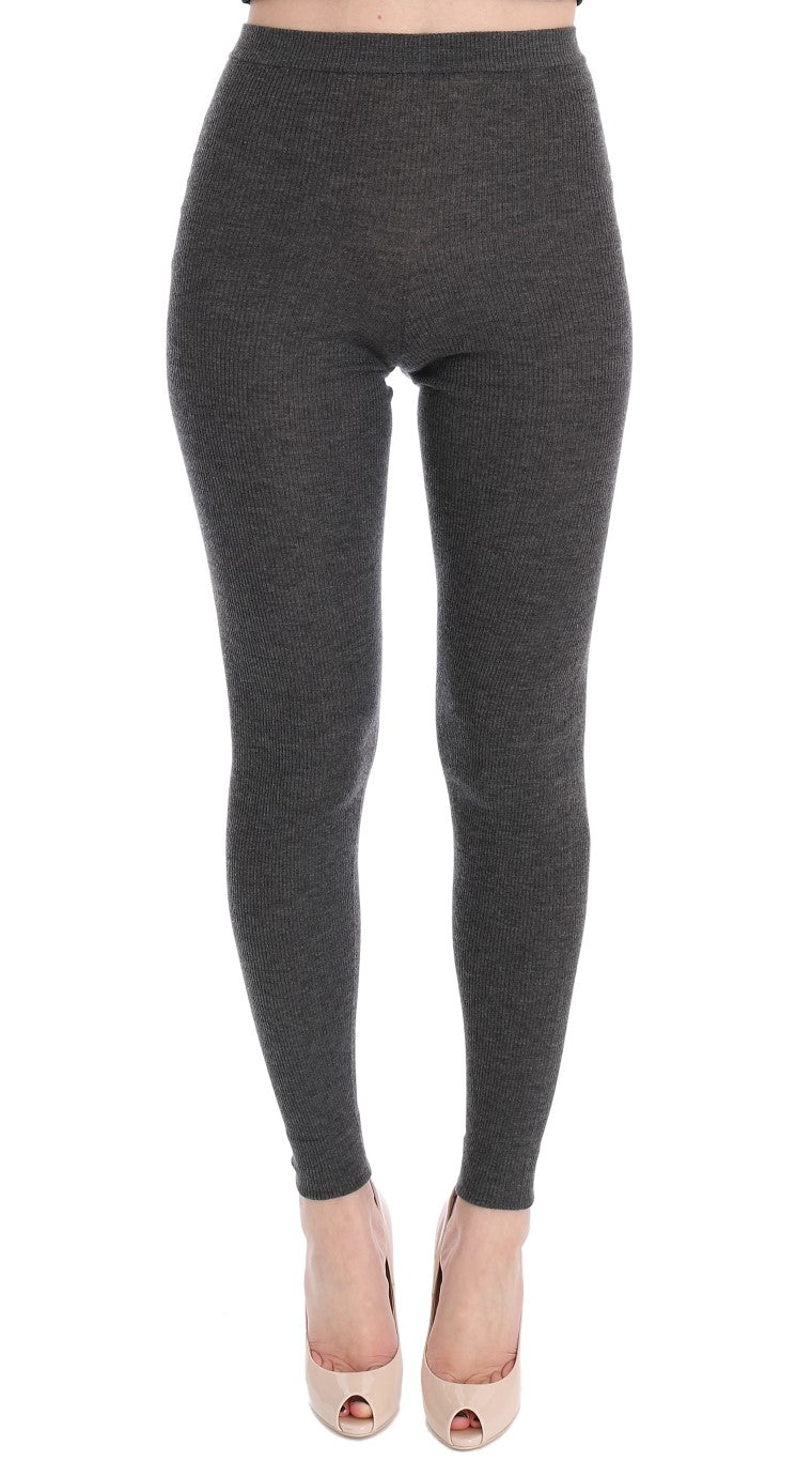 Dolce &amp; Gabbana Sample Sale Dolce &amp; Gabbana Gray Cashmere Stretch Tights - | Designer outlet