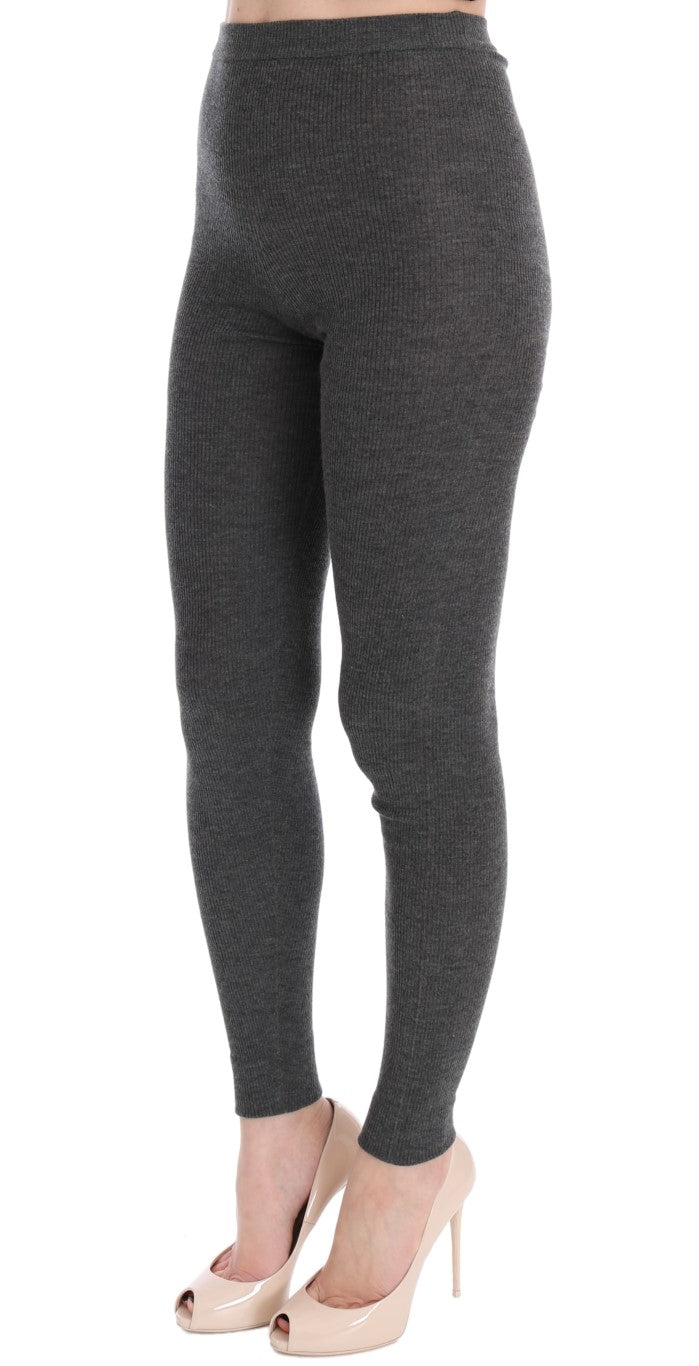 Dolce &amp; Gabbana Sample Sale Dolce &amp; Gabbana Gray Cashmere Stretch Tights - | Designer outlet