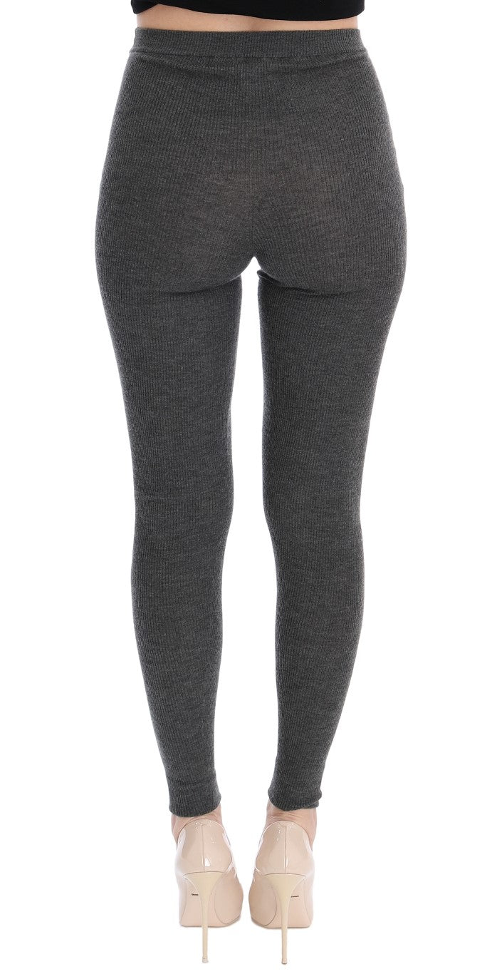 Dolce &amp; Gabbana Sample Sale Dolce &amp; Gabbana Gray Cashmere Stretch Tights - | Designer outlet
