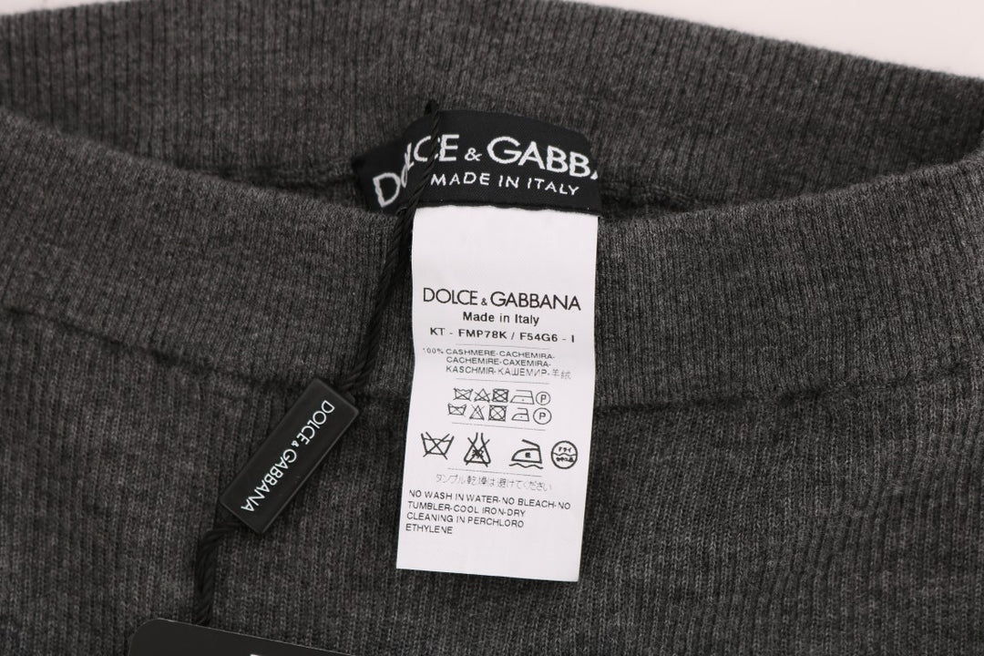 Dolce &amp; Gabbana Sample Sale Dolce &amp; Gabbana Gray Cashmere Stretch Tights - | Designer outlet
