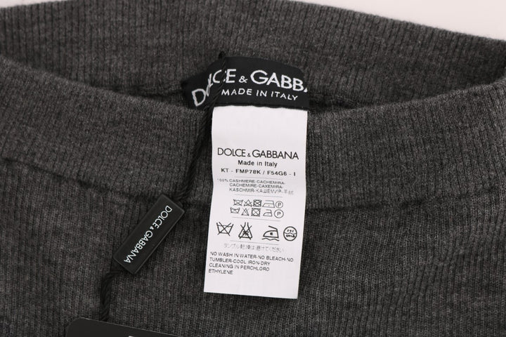 Dolce &amp; Gabbana Sample Sale Dolce &amp; Gabbana Gray Cashmere Stretch Tights - | Designer outlet