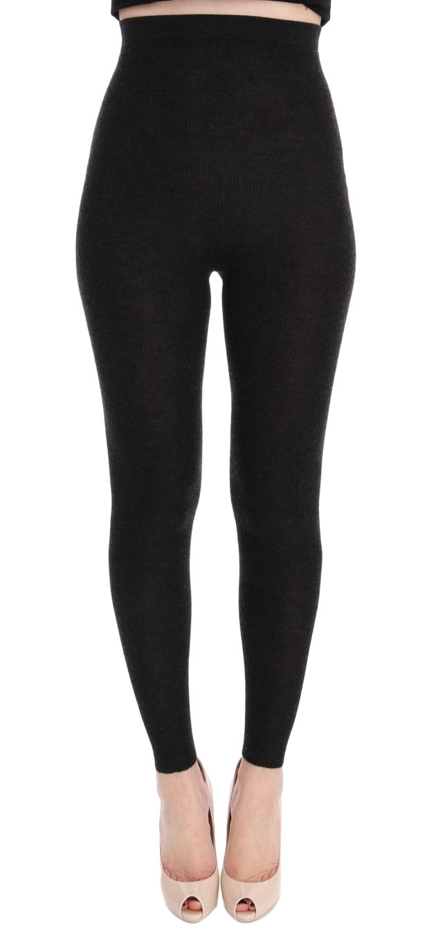Dolce &amp; Gabbana Sample Sale Dolce &amp; Gabbana Gray Cashmere Stretch Tights - | Designer outlet