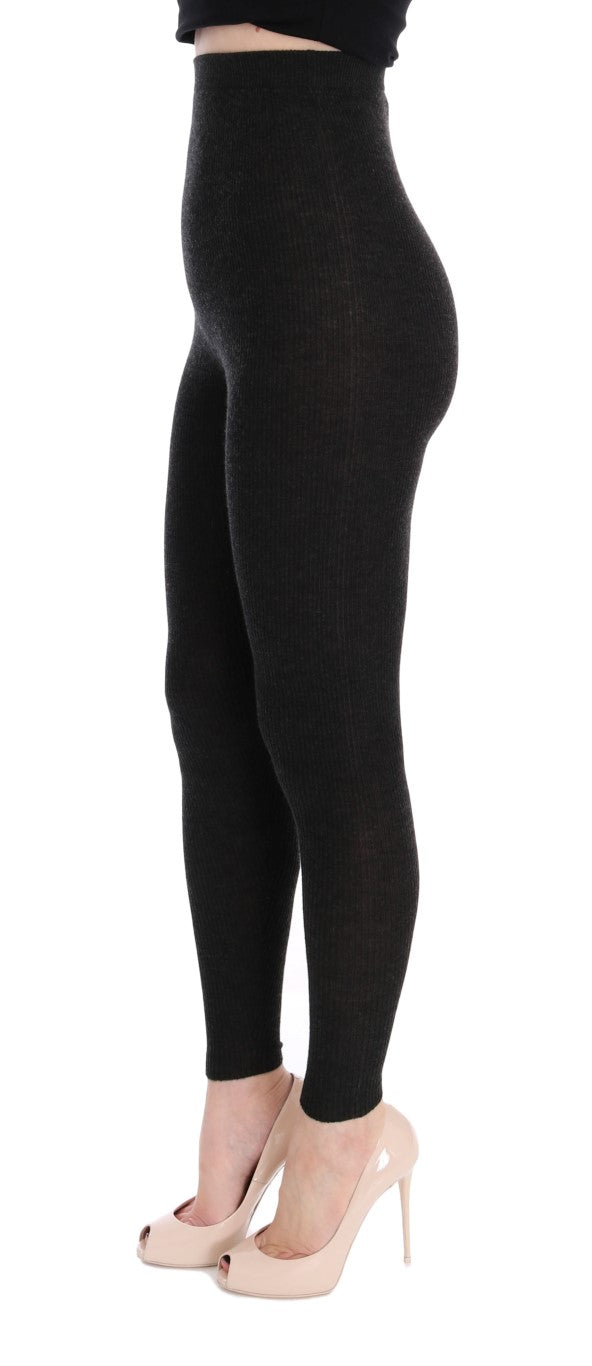 Dolce &amp; Gabbana Sample Sale Dolce &amp; Gabbana Gray Cashmere Stretch Tights - | Designer outlet