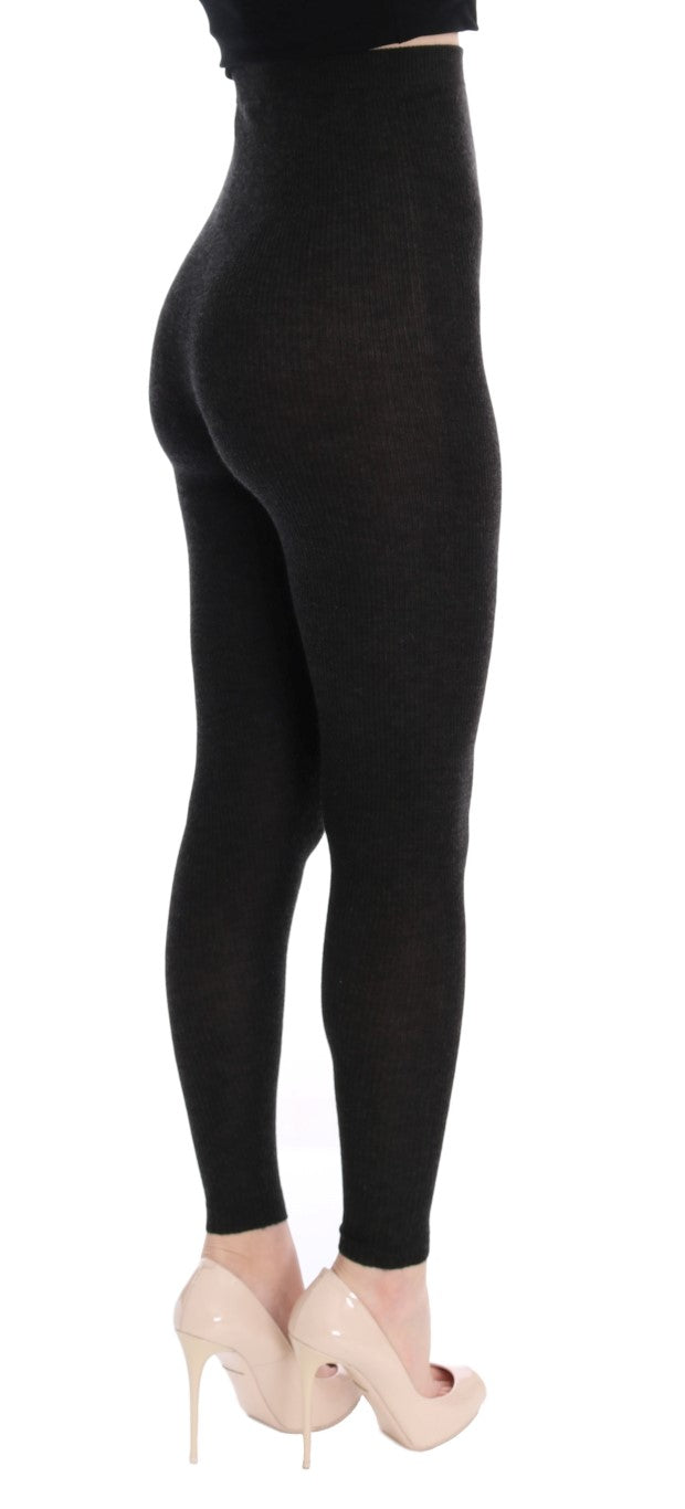 Dolce &amp; Gabbana Sample Sale Dolce &amp; Gabbana Gray Cashmere Stretch Tights - | Designer outlet