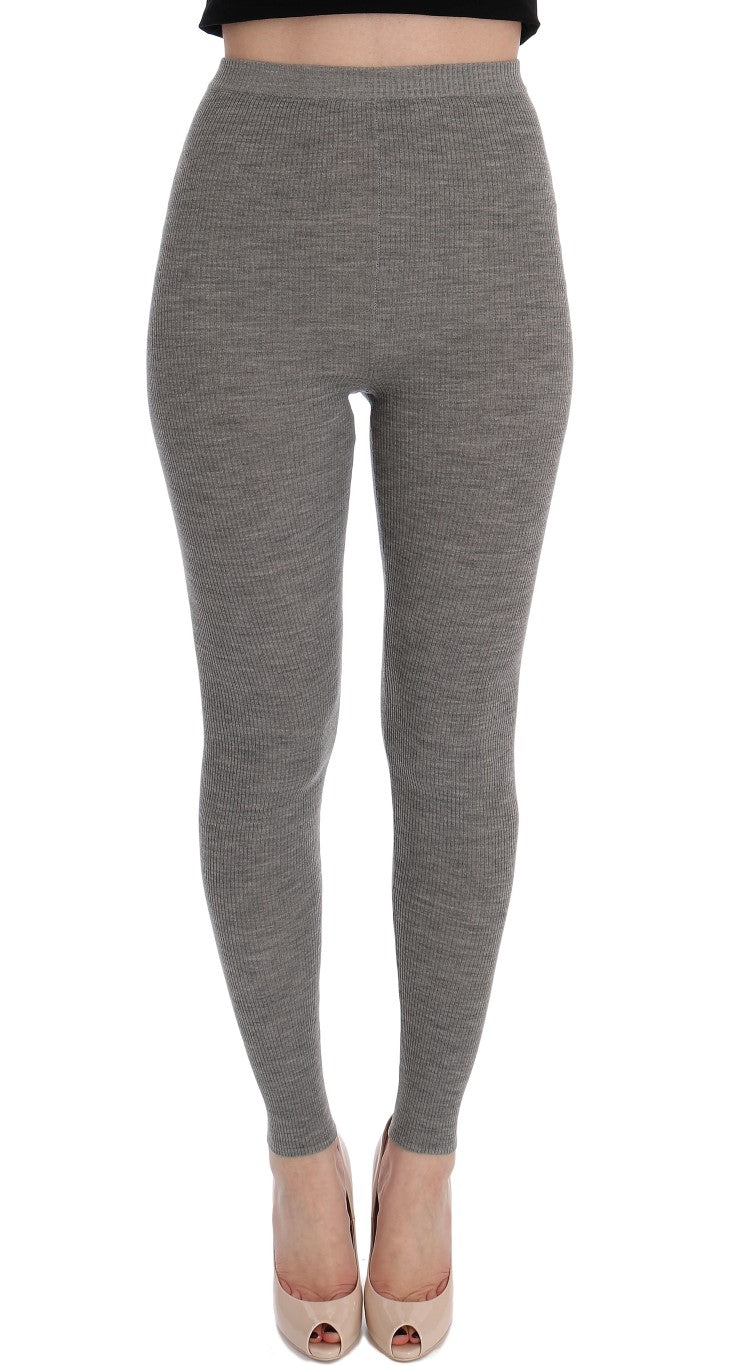Dolce &amp; Gabbana Sample Sale Dolce &amp; Gabbana Gray Cashmere Stretch Tights - | Designer outlet