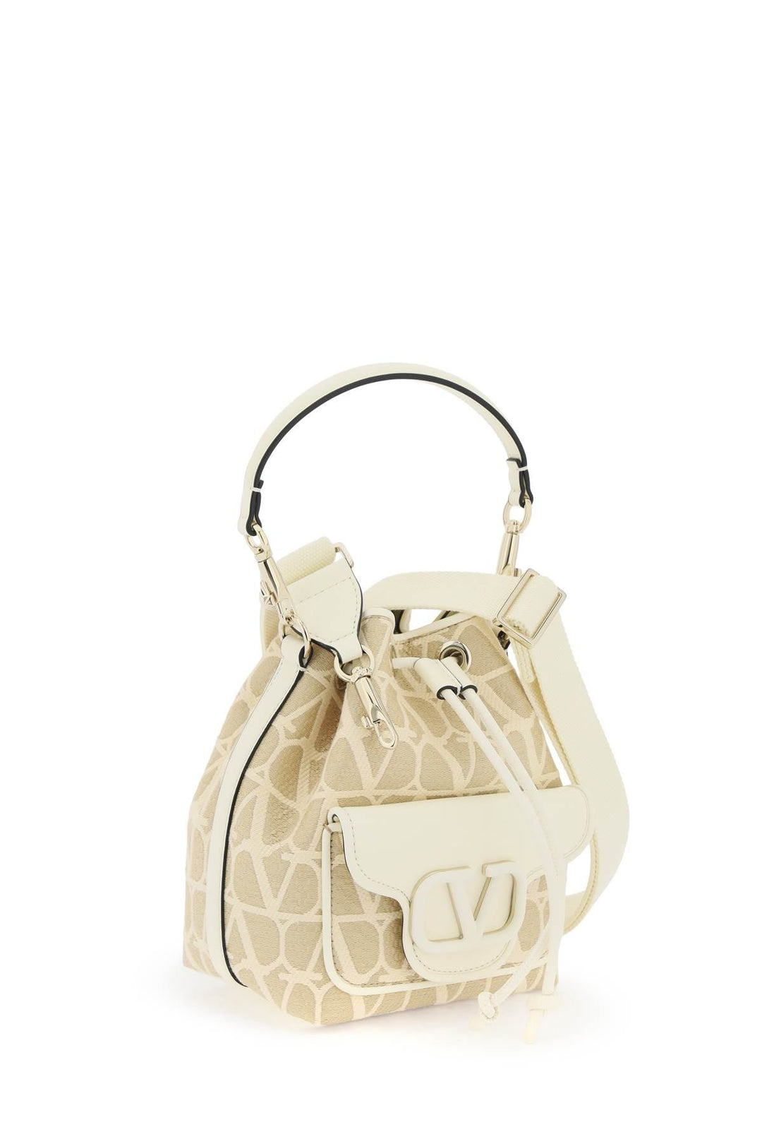 Valentino Garavani Locò Iconographer Toile Bucket Bag