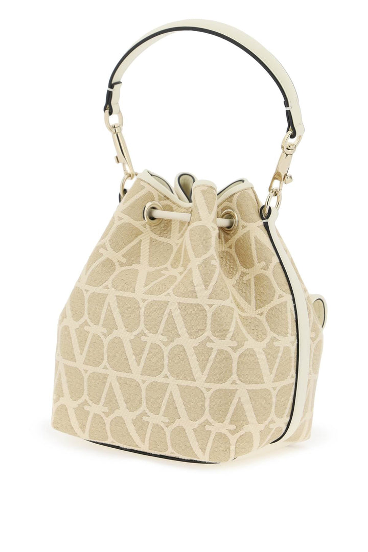 Valentino Garavani Locò Iconographer Toile Bucket Bag