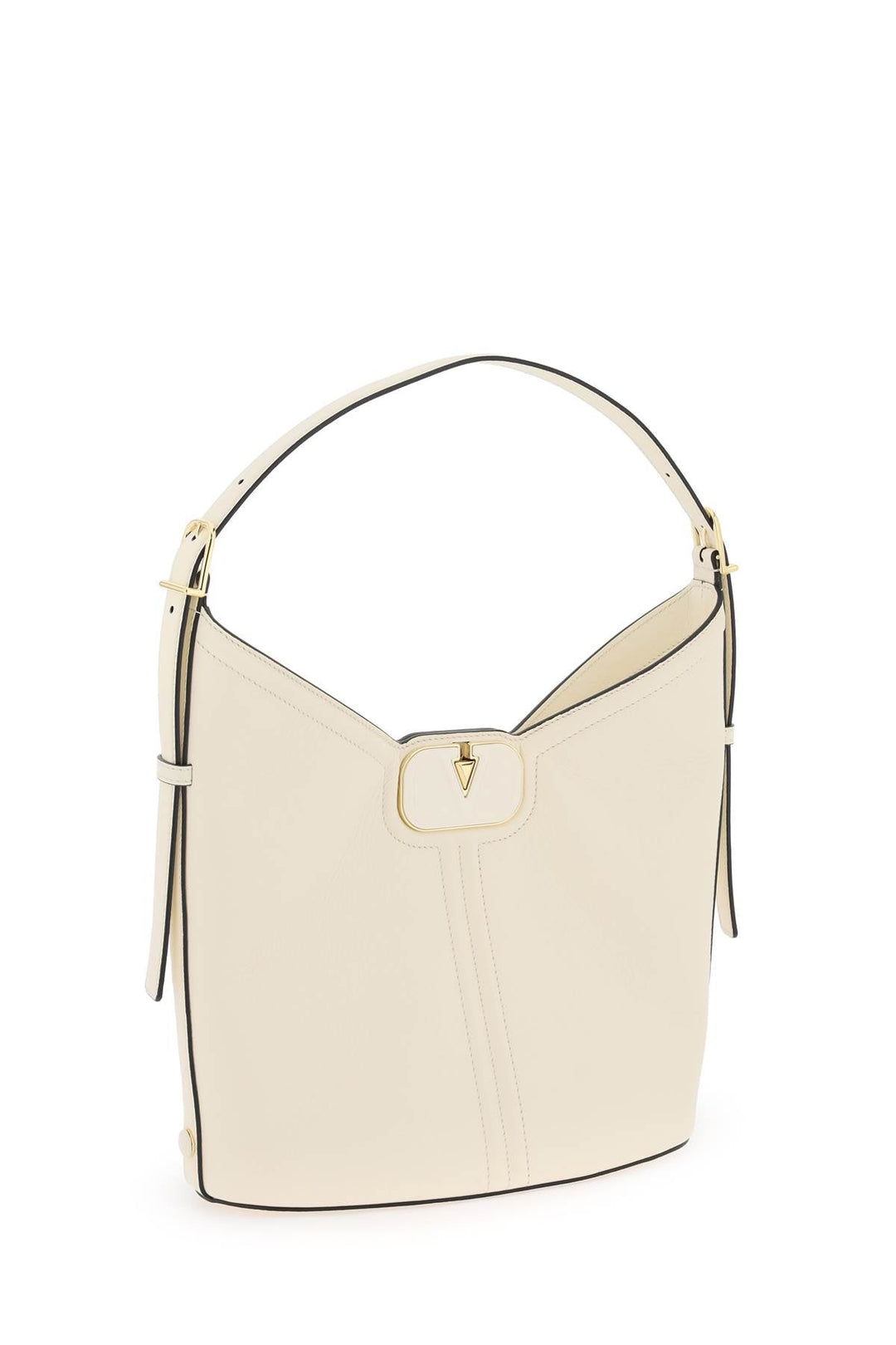 Valentino Garavani Bolso Hobo Vlogo De Piel