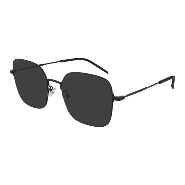 Saint Laurent Sample Sale | Saint Laurent Sunglasses Square Full Rim, Black Frame And Black Lens Sl410Wire002 - Sunglasses | Designer outlet