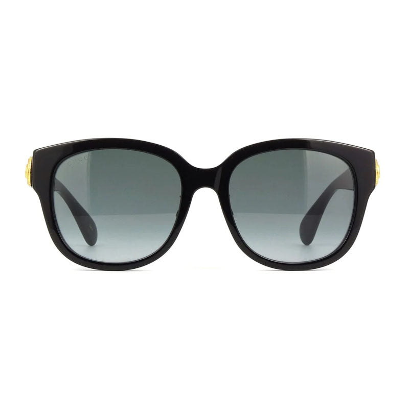 Gucci Sunglasses Round , Black Frame and Grey Lens GG1409SK001