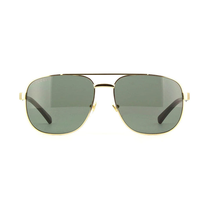 Gucci Sunglasses Aviator Full Rim, Gold Frame and Grey Lens GG1223S002