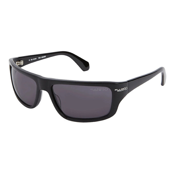 Off-White Sunglasses Rectangle Full Rim, Black Frame and Dark Grey Lens OERI093BOLOGNA1007