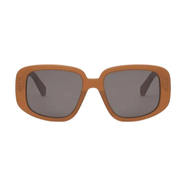 Celine Sample Sale | Celine Sunglasses Square Full Rim, Shiny Brown Frame And Grey Lens Cl40299U45A - Sunglasses | Designer outlet