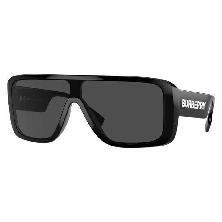 Burberry Sunglasses Shield Full Rim, Black Frame and Dark Grey Lens BE4401U300187