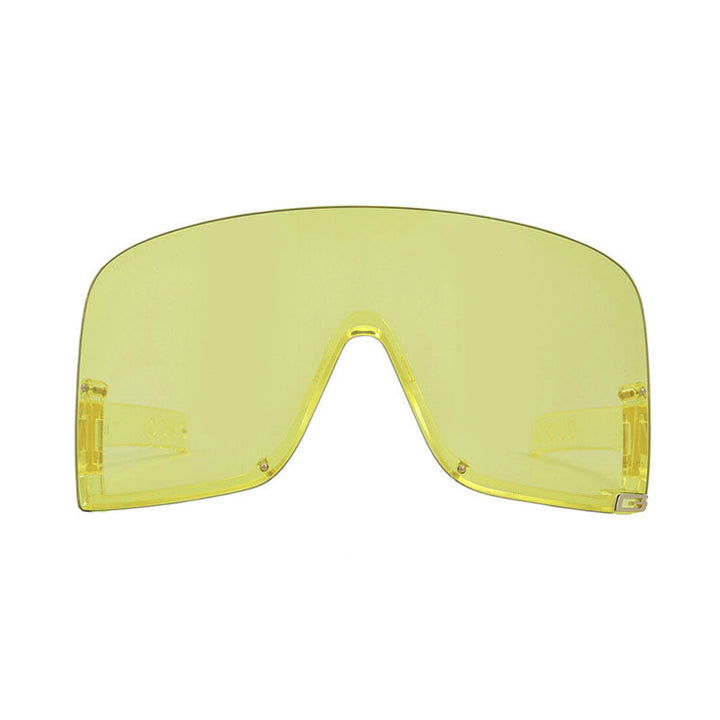 Gucci Shield Semi Rim, with a Yellow frame and Bright Yellow lens.
