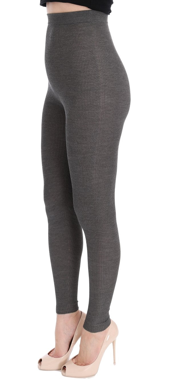 Dolce &amp; Gabbana Sample Sale Dolce &amp; Gabbana Gray Cashmere Stretch Tights - | Designer outlet