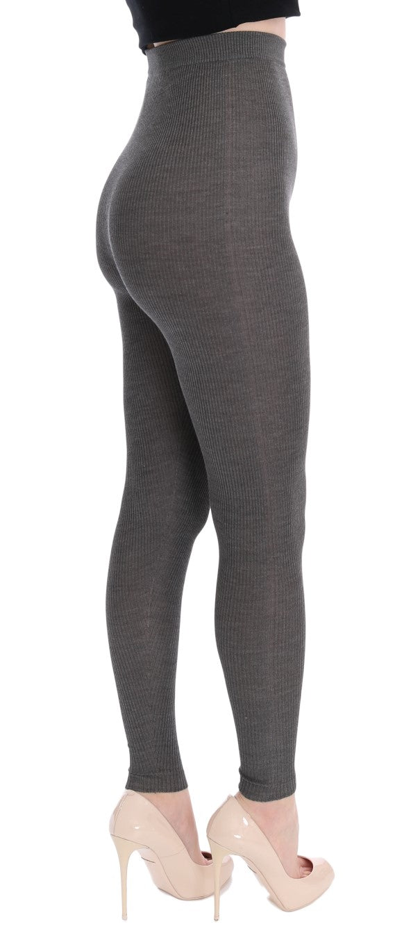Dolce &amp; Gabbana Sample Sale Dolce &amp; Gabbana Gray Cashmere Stretch Tights - | Designer outlet