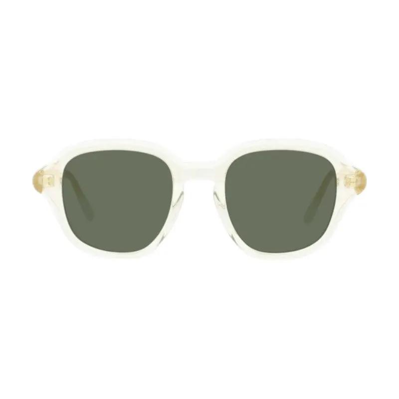Loewe Sunglasses Square Full Rim, Transparent Yellow Frame And Green Lens Lw40163I57N