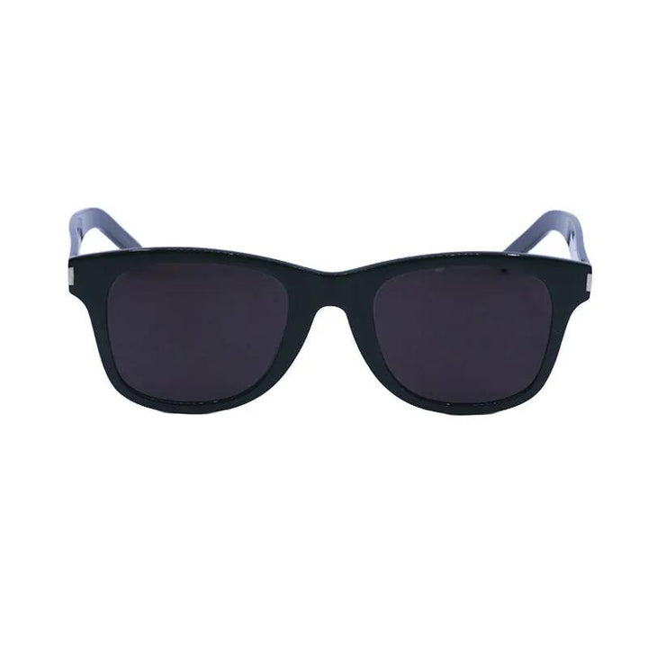 Saint Laurent Sunglasses Square Full Rim, Green Frame And Black Lens Sl51Bslim005