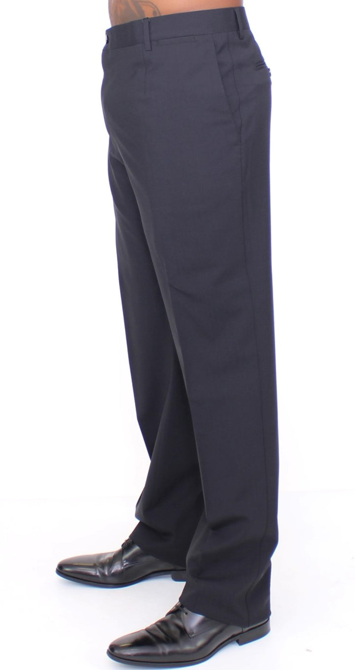 Dolce &amp; Gabbana Black Wool Stretch Pleated Pants by Dolce &amp; Gabbana outlet now on sale