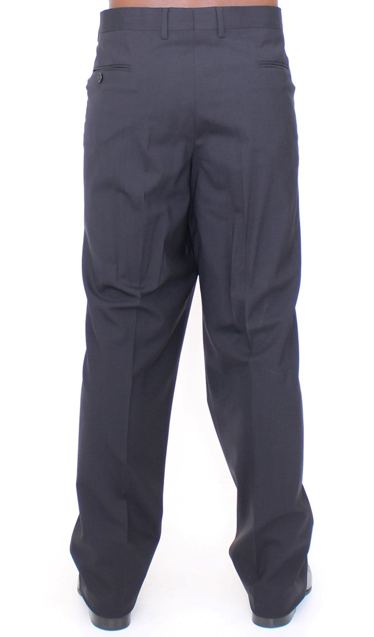 Dolce &amp; Gabbana Black Wool Stretch Pleated Pants by Dolce &amp; Gabbana outlet now on sale