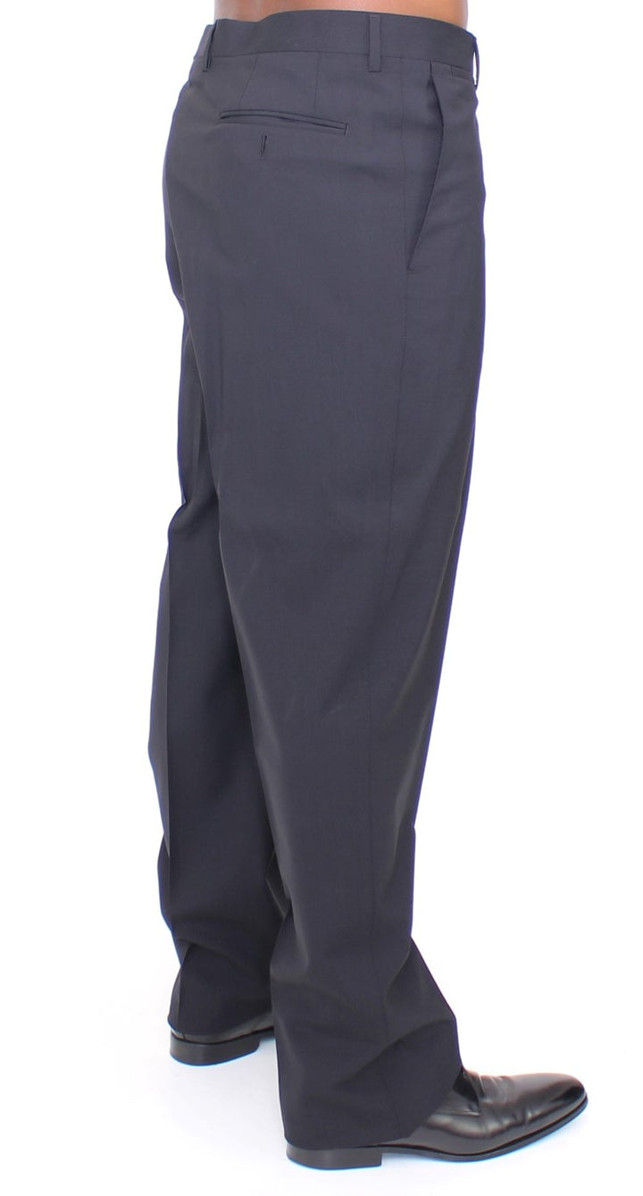 Dolce &amp; Gabbana Black Wool Stretch Pleated Pants by Dolce &amp; Gabbana outlet now on sale