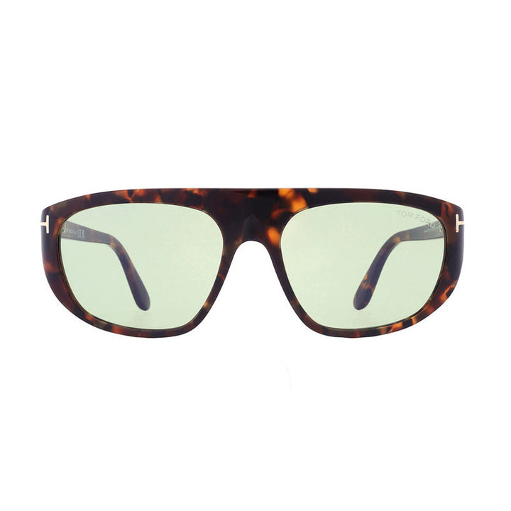 Tom Ford Aviator Full Rim, with a Dark Havana frame and Green Photochromic lens.