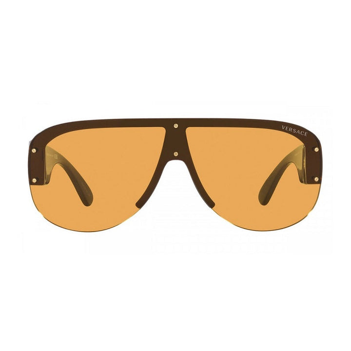 Versace Aviator Semi Rim, with a Black frame and Orange lens.