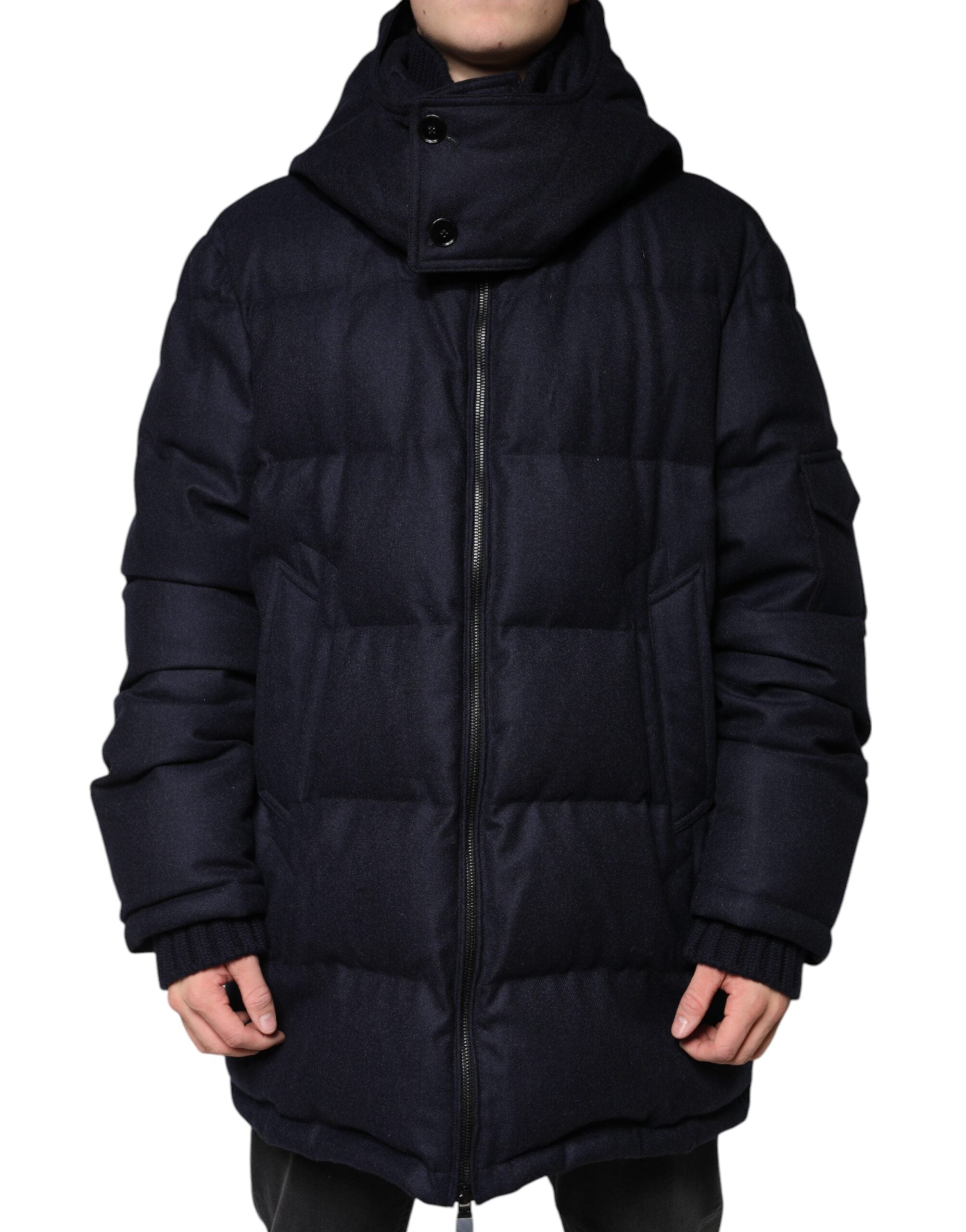 Dolce And Gabbana Puffer Jacket Men's Dolce Gabbana Black