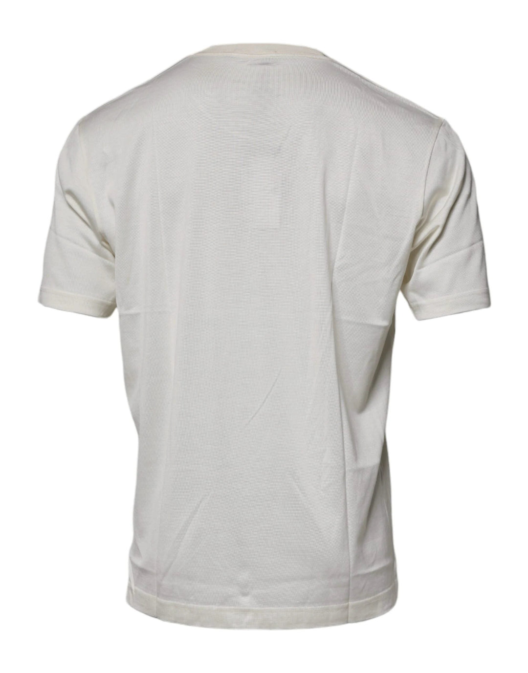 Dolce &amp; Gabbana Sample Sale Dolce &amp; Gabbana Off White Crew Neck Short Sleeve T-shirt - | Designer outlet