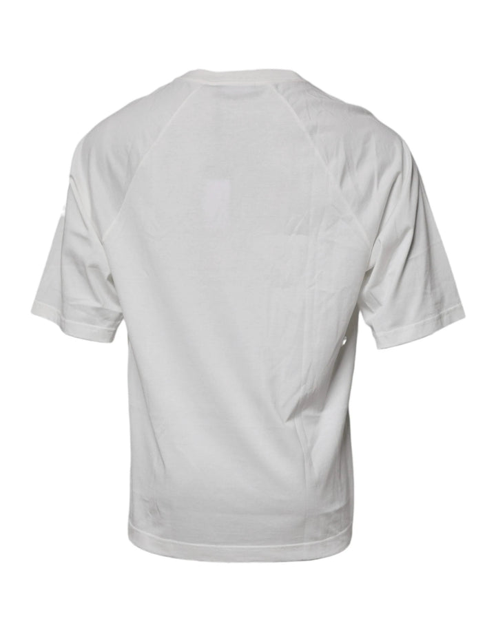 Dolce &amp; Gabbana Sample Sale Dolce &amp; Gabbana White DG Sport Crew Neck Short Sleeve T-shirt - | Designer outlet