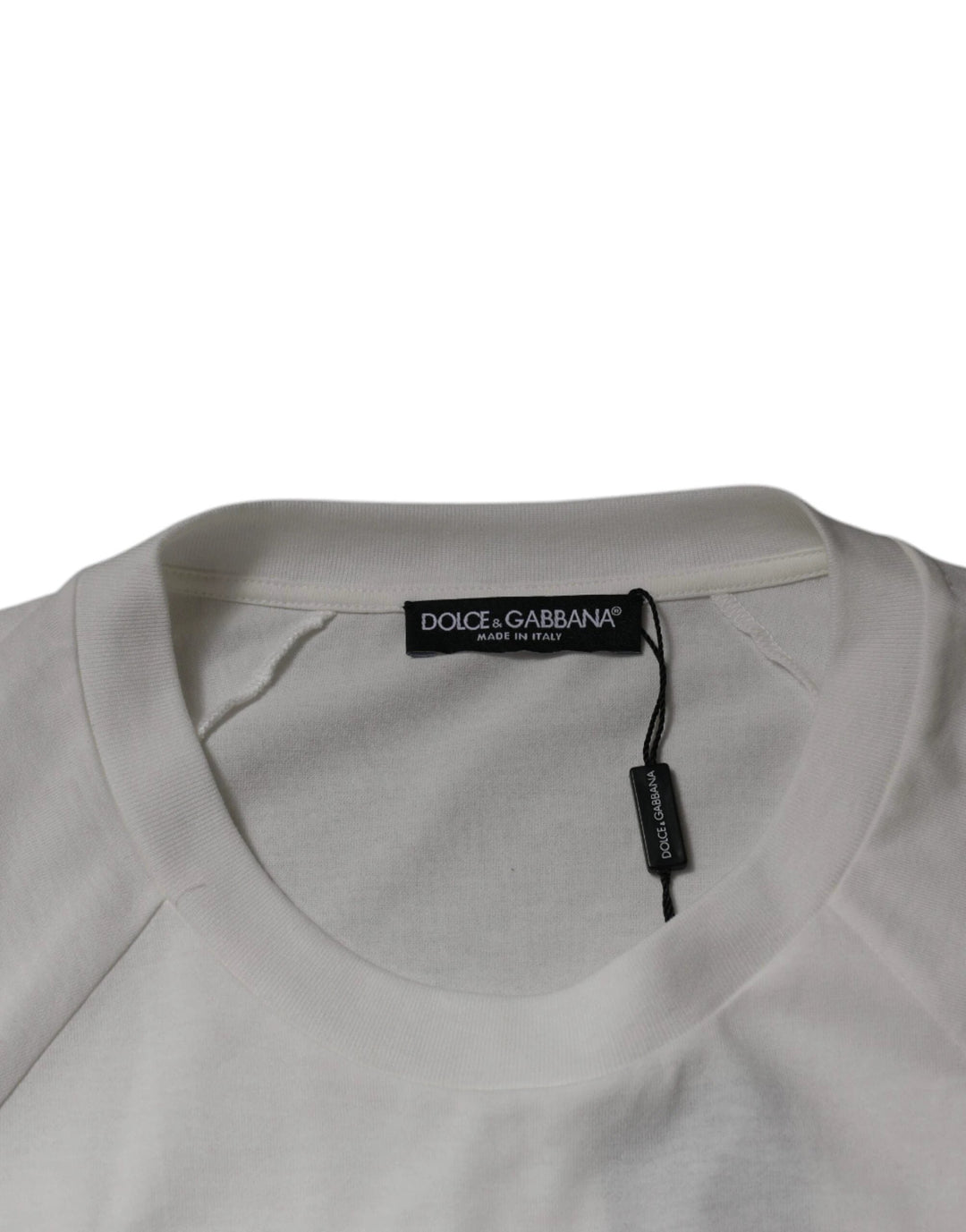 Dolce &amp; Gabbana Sample Sale Dolce &amp; Gabbana White DG Sport Crew Neck Short Sleeve T-shirt - | Designer outlet