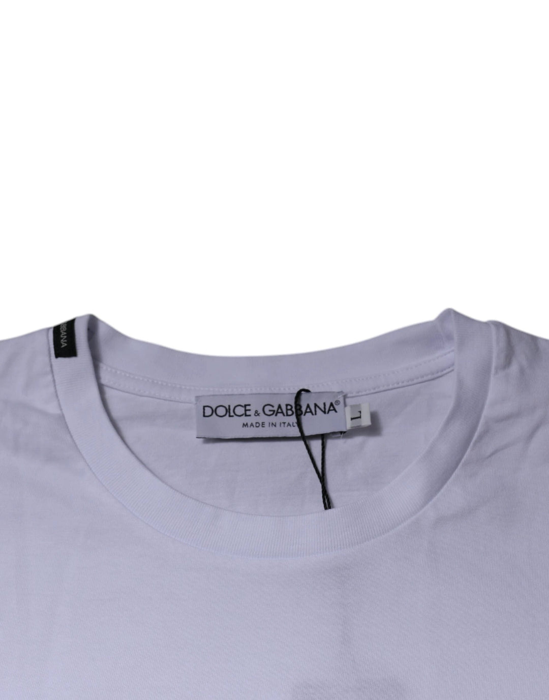 Dolce &amp; Gabbana White Red Leopard Cotton Crew Neck T-shirt by Dolce &amp; Gabbana outlet now on sale