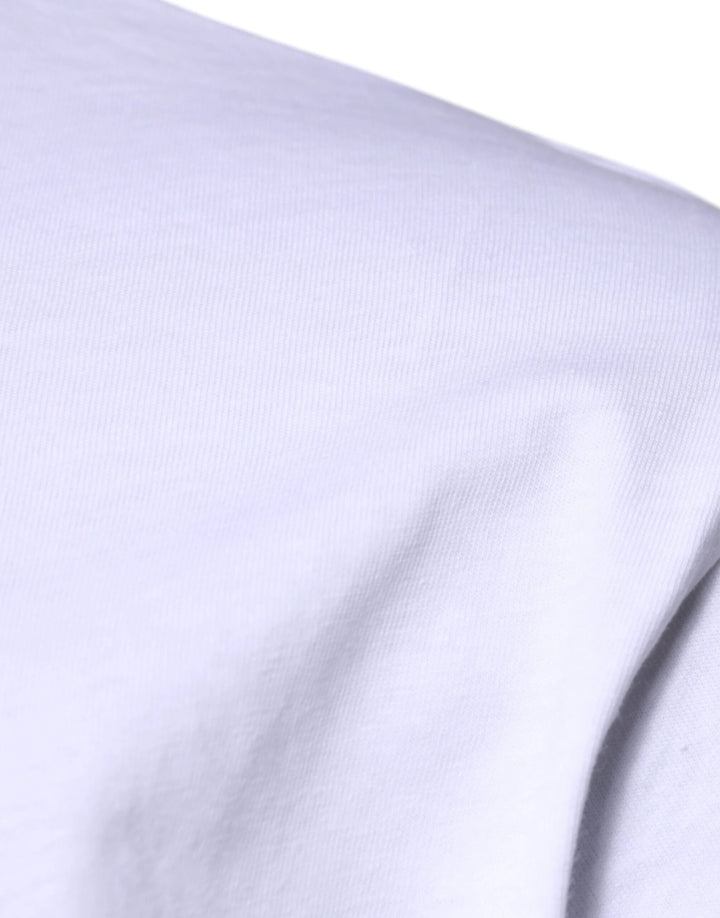 Dolce &amp; Gabbana White DG Logo Cotton Crew Neck T-shirt by Dolce &amp; Gabbana outlet now on sale