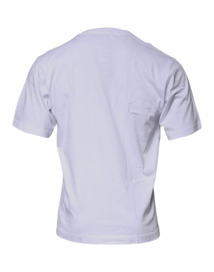 Dolce &amp; Gabbana White DG Logo Cotton Crew Neck T-shirt by Dolce &amp; Gabbana outlet now on sale