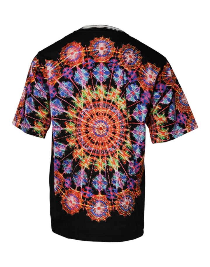 Dolce &amp; Gabbana Multicolor Kaleidoscope Men Short Sleeves T-shirt by Dolce &amp; Gabbana outlet now on sale