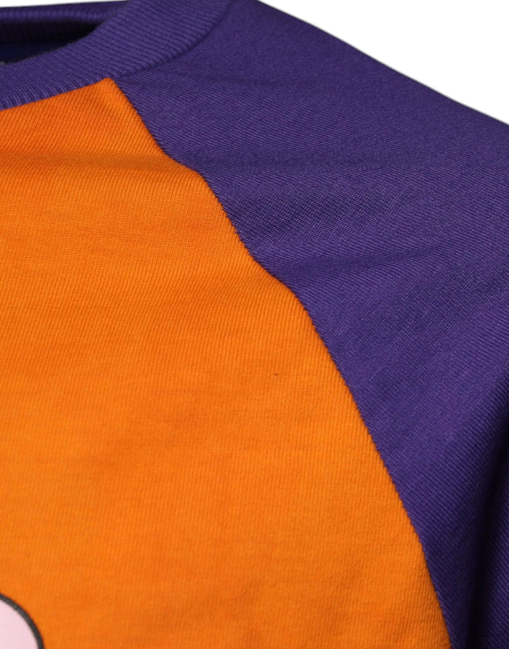Dolce &amp; Gabbana Sample Sale Dolce &amp; Gabbana Orange Purple Graphic Print Short Sleeves T-shirt - | Designer outlet