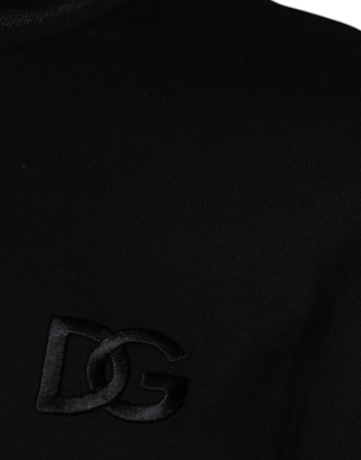 Dolce &amp; Gabbana Sample Sale Dolce &amp; Gabbana Black Crew Neck Short Sleeve T-shirt - | Designer outlet