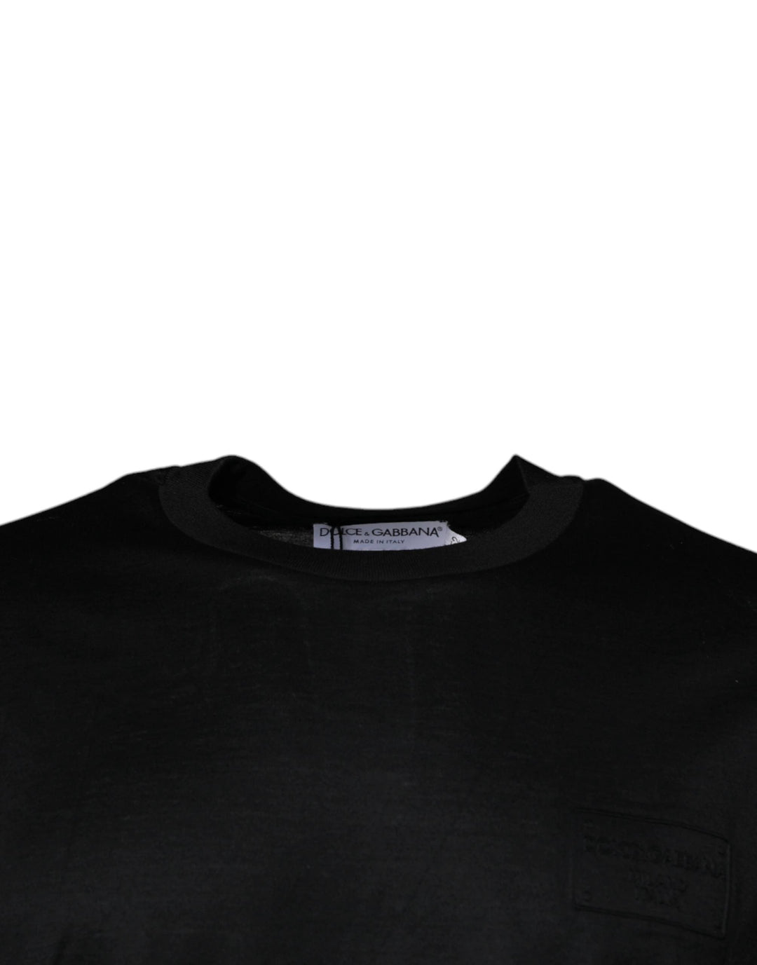 Dolce &amp; Gabbana Sample Sale Dolce &amp; Gabbana Black Crew Neck Short Sleeve T-shirt - | Designer outlet